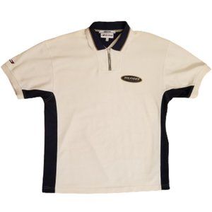 1999 Hilfiger Athletics 1/4 Zip Golf Polo Shirt M
